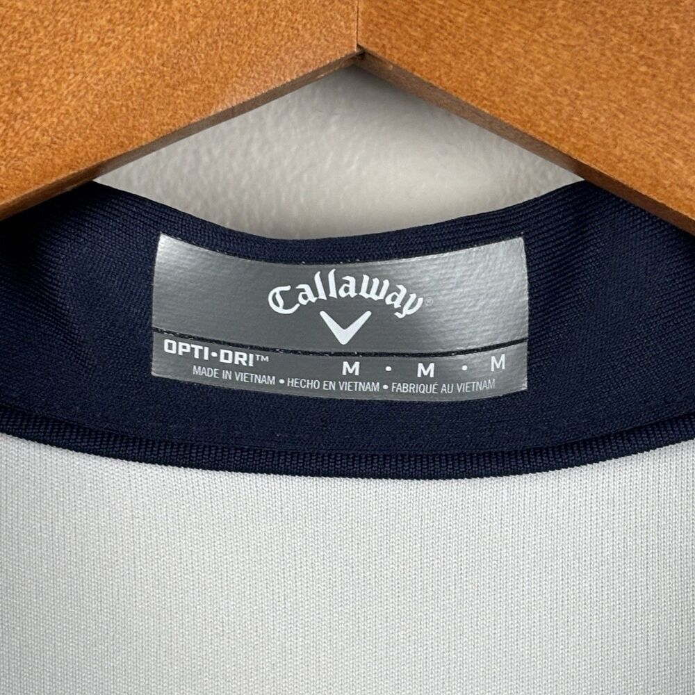 Callaway Opti Dri Womens Short Sleeve Stretch Golf Shirt Polo Medium 9&8 Logo - Picture 4 of 7